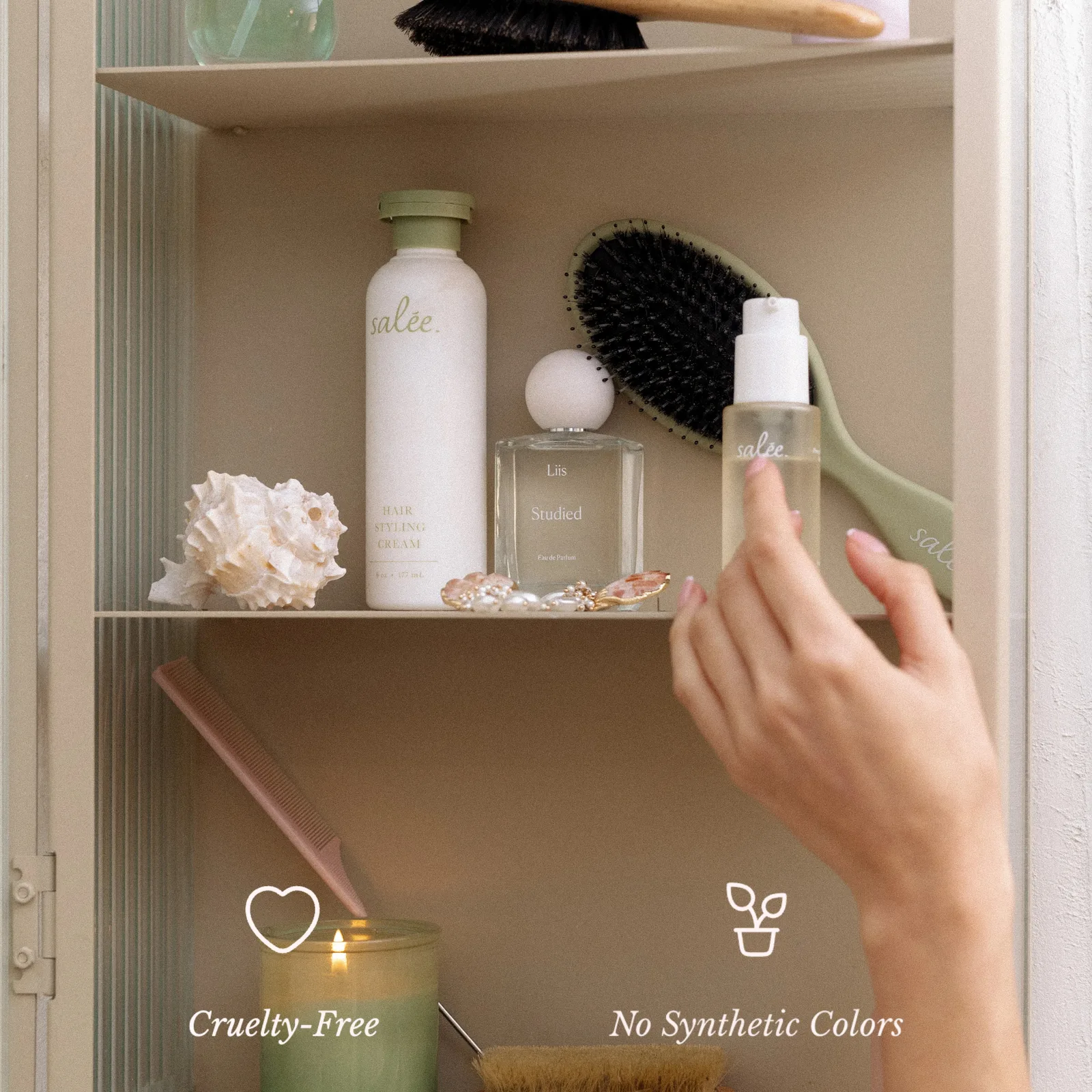 Salee beauty and personal-care product range displayed together